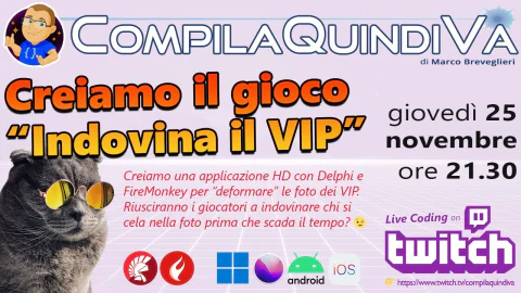 Creiamo il gioco 'Indovina il VIP' - Parte 2 (Live Coding)