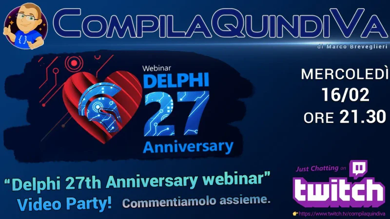 Festeggiamo il 27esimo anniversario di Delphi (Just Chatting)