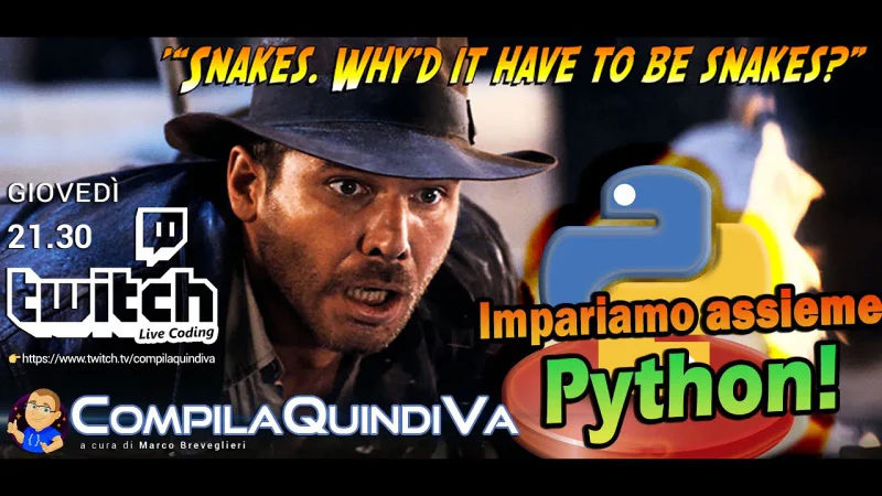 Impariamo Python assieme - Episodio 7: accesso ai file, serializzazione JSON (Live Coding)