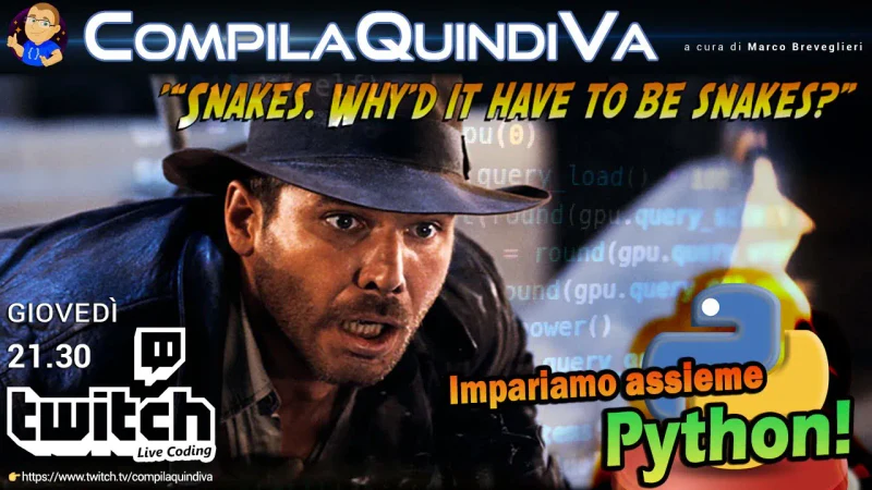 Impariamo Python assieme - Episodio 9: gestione date e ore, espressioni regolari (Live Coding)