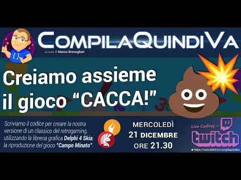 Creiamo assieme il gioco 'CACCA!', clone di Campo Minato, con Delphi e Skia - Parte 1 (Live Coding)