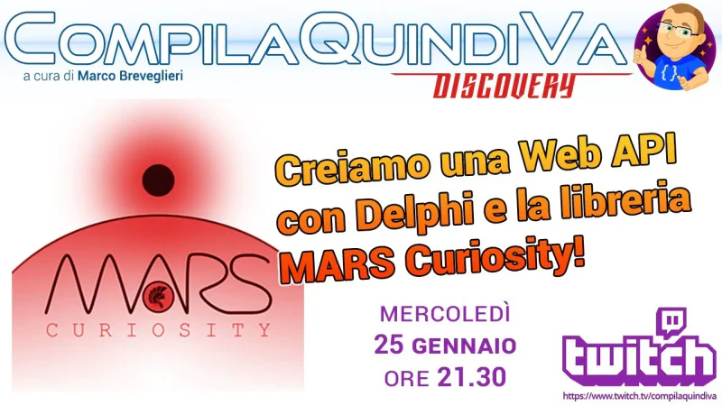 Creiamo una Web API REST con Delphi e la libreria MARS Curiosity (Discovery)