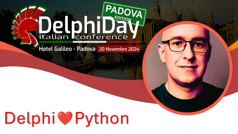 Locandina dell'evento Delphi e Python, il Dinamico Duo dei linguaggi di programmazione!