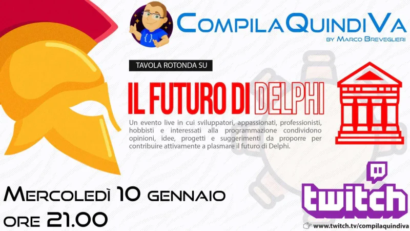 Tavola rotonda per plasmare il futuro di Delphi (Just Chatting)