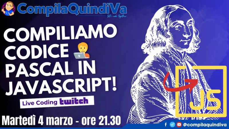 Compiliamo codice Pascal in JavaScript (Live Coding)