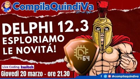 Le novità di Delphi 12.3: IDE a 64 bit, AI, Web Stencils, LSP e altro (Live Coding)