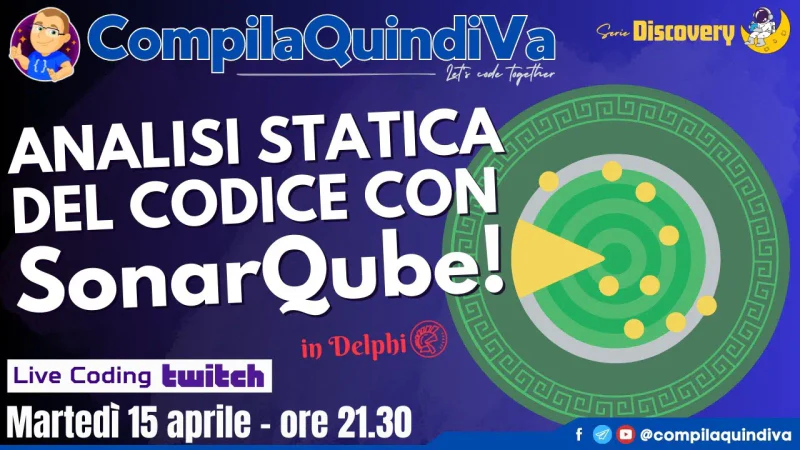 Analisi statica del codice con SonarQube in Delphi (Discovery)