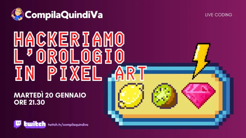 Hackeriamo un orologio desktop in pixel art con Delphi (Live Coding)
