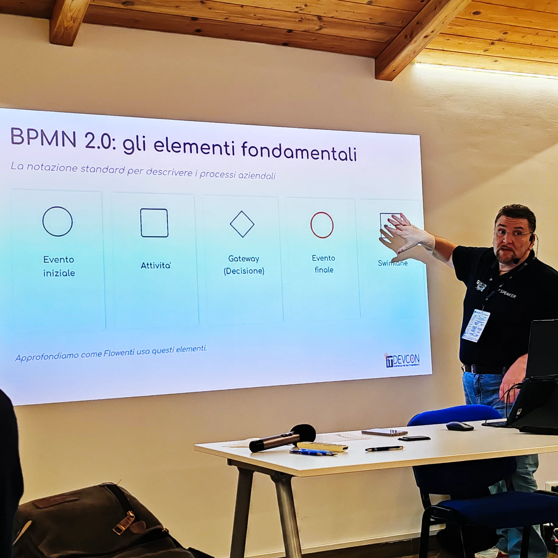 Fabrizio Bitti spiega gli elementi fondamentali di BMPN 2.0, alla base di Flowenti