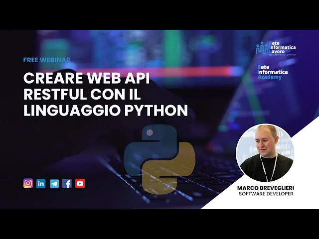 Webinar - Creare Web API RESTful con il linguaggio Python