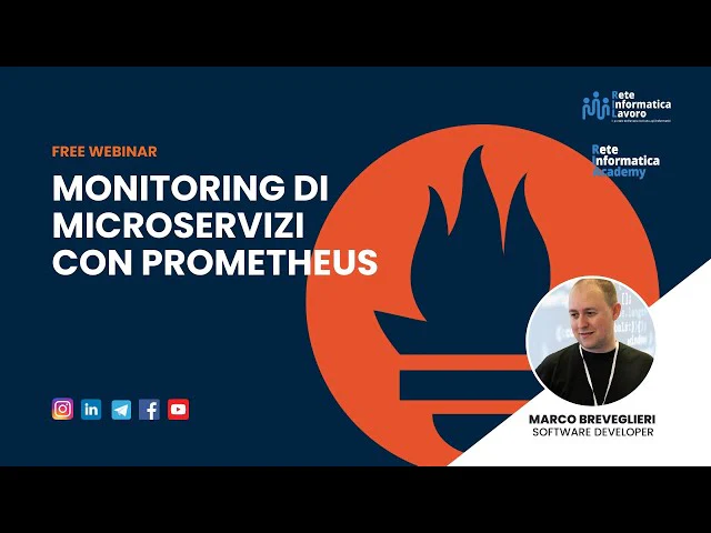 Webinar - Monitoring di microservizi con Prometheus (replay)