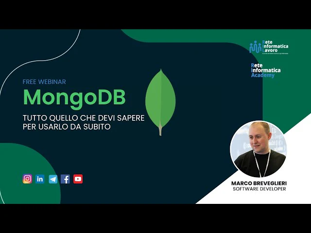 Webinar - MongoDB: tutto quello che devi sapere per usarlo da subito