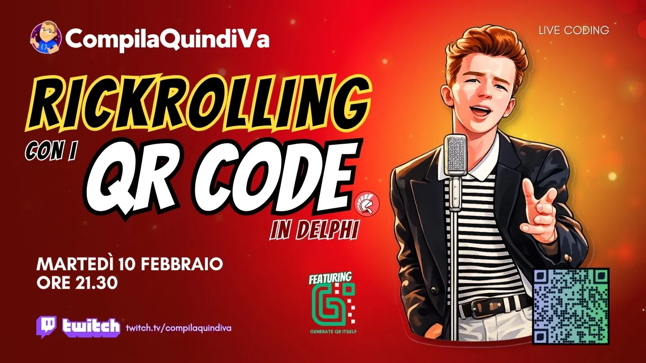 Generiamo QR Code con Delphi trollando gli amici (Live Coding)